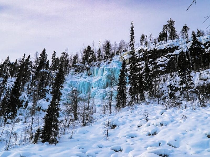 The Frozen Waterfalls of Korouoma